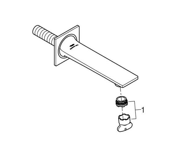 GROHE ALLURE vanová vpust, kartáčovaný cool sunrise 13264GN1 Obrázek - fotka