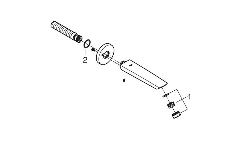 GROHE EUROSMART vanová vpust, černá 134482433 Obrázek - fotka