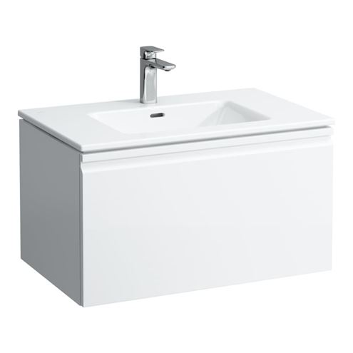 LAUFEN PRO S skříňka s umyvadlem 80x50x46 cm, 1 zásuvka, lesklá bílá H8609644751041 Obrázek - Hlavní obrázek