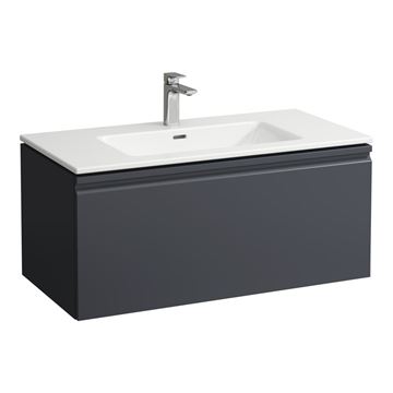 LAUFEN PRO S skříňka s umyvadlem 100x50x46 cm, 1 zásuvka, matný grafit