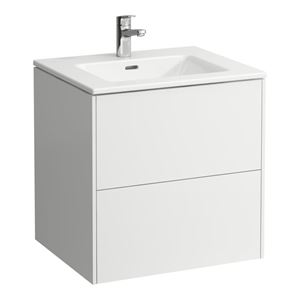 LAUFEN PRO S skříňka s umyvadlem 60x50x61 cm, 2 zásuvky, Push-open, s organizérem, matná bílá
