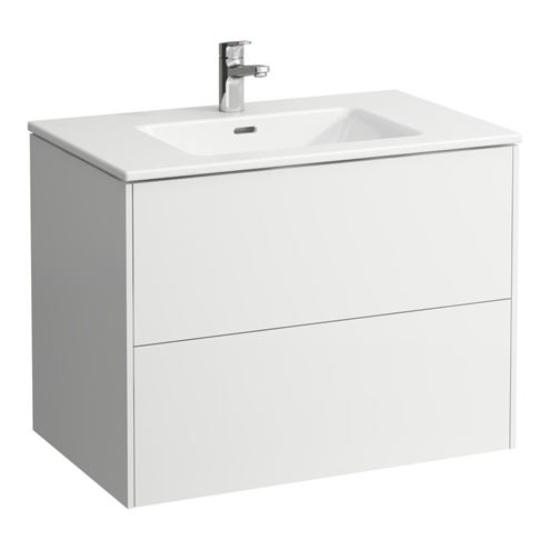 LAUFEN PRO S skříňka s umyvadlem 80x50x61 cm, 2 zásuvky, Push-open, s organizérem, lesklá bílá H8649612611041 Obrázek - Hlavní obrázek