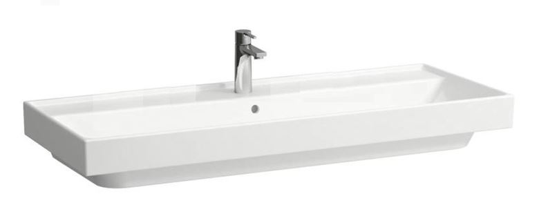 LAUFEN FIORA umyvadlo 120 cm, s otvorem pro baterii a přepadem H814921000104L Obrázek - Hlavní obrázek