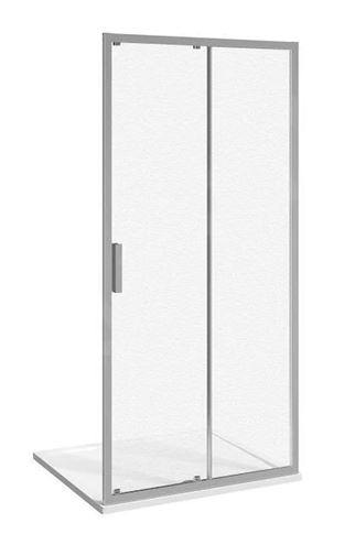 JIKA NION sprchové dveře 140x195 cm, posuvné, stříbrná/sklo kouřové Artic H2422N80026661 Obrázek - Hlavní obrázek