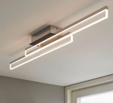 EGLO PALMITAL stropní LED svítidlo, 3000 K, 2700 lm, 2 x 11 W, 880 mm, chrom 97965 Obrázek - fotka