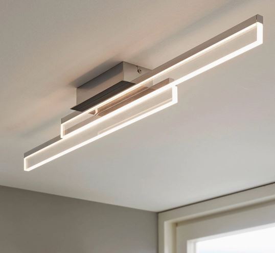 EGLO PALMITAL stropní LED svítidlo, 3000 K, 2700 lm, 2 x 11 W, 880 mm, chrom 97965 Obrázek - fotka