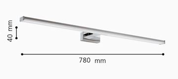 EGLO PANDELLA nástěnné LED svítidlo, 4000 K, 1700 lm, 780 mm, chrom 96066 Technický nákres