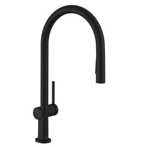 HANSGROHE TALIS M54 dřezová baterie, s vytahovací sprškou, EcoSmart, matná černá 72842670 Obrázek - Hlavní obrázek