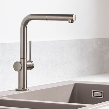 HANSGROHE TALIS M54 dřezová baterie, s vytahovací koncovkou, nerez 72808800 Obrázek - fotka