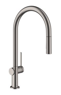 HANSGROHE TALIS M54 dřezová baterie, s vytahovací sprškou, kartáčovaný černý chrom