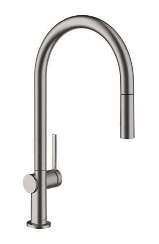 HANSGROHE TALIS M54 dřezová baterie, s vytahovací sprškou, kartáčovaný černý chrom 72800340 Obrázek - Hlavní obrázek