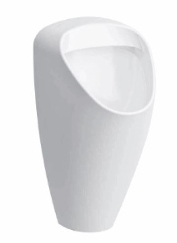 SANELA pisoár Caprino Plus s radarovým splachovačem, napájení ze sítě, zadní přívod vody, Rimless splachování, Bluetooth ovládání SLP 49RS Obrázek - Hlavní obrázek