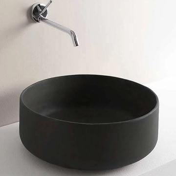ARTCERAM COGNAC umyvadlová mísa 42 cm, bez přepadu, Saniglaze, matná černá COL001 17,34 Obrázek - fotka