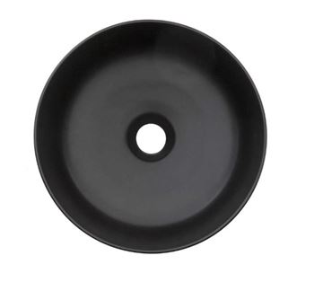 ARTCERAM COGNAC umyvadlová mísa 42 cm, bez přepadu, Saniglaze, matná černá COL001 17,34 Obrázek - fotka