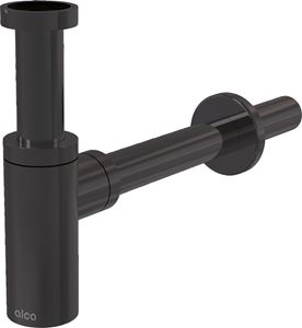 ALCA designový sifon k umyvadlu DN32, s převlečnou maticí 5/4, kartáčovaný gun metal