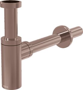 ALCA designový sifon k umyvadlu DN32, s převlečnou maticí 5/4, kartáčovaný red gold