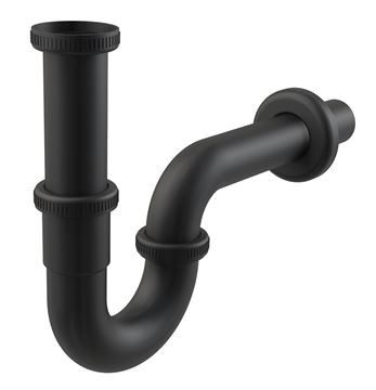 ALCA designový sifon k umyvadlu DN32, s převlečnou maticí 5/4, matná černá