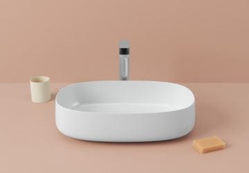 ARTCERAM COGNAC umyvadlová mísa 55 cm, bez přepadu, Saniglaze, matná bílá COL003 05,34 Obrázek - fotka
