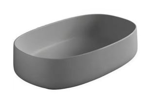 ARTCERAM COGNAC umyvadlová mísa 55 cm, bez přepadu, Saniglaze, grey olive