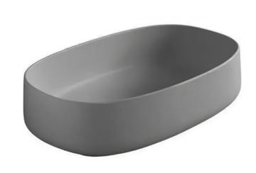 ARTCERAM COGNAC umyvadlová mísa 55 cm, bez přepadu, Saniglaze, grey olive