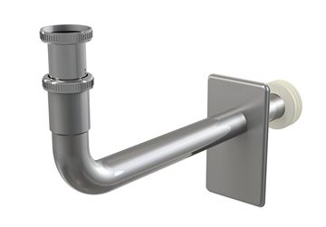 ALCA designový podomítkový sifon k umyvadlu DN32, s převlečnou maticí 5/4, chrom