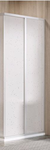 RAVAK SUPERNOVA SRV2-S 100 sprchové dveře 100x195 cm, posuvné, satin/plast pearl 14VA0UO211 Obrázek - Hlavní obrázek