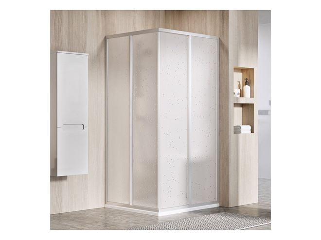 RAVAK SUPERNOVA SRV2-S 100 sprchové dveře 100x195 cm, posuvné, satin/plast pearl 14VA0UO211 Obrázek - fotka