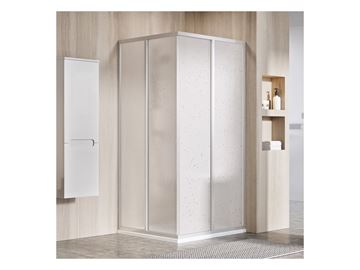 RAVAK SUPERNOVA SRV2-S 100 sprchové dveře 100x195 cm, posuvné, satin/plast pearl 14VA0UO211 Obrázek - fotka