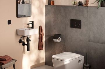 HANSGROHE FLOWSTAR S designový sifon k umyvadlu DN32, s převlečnou maticí 5/4, matná černá 52105670 Obrázek - fotka