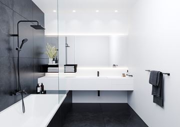 HANSGROHE FLOWSTAR S designový sifon k umyvadlu DN32, s převlečnou maticí 5/4, matná černá 52105670 Obrázek - fotka