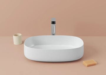 ARTCERAM COGNAC umyvadlová mísa 55 cm, bez přepadu, Saniglaze, lesklá bílá  COL003 01,34 Obrázek - fotka
