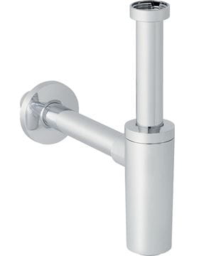 GEBERIT designový sifon k umyvadlu DN40, s převlečnou maticí 5/4, lesklý chrom