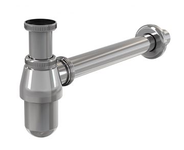 EASY designový sifon k umyvadlu DN32, s převlečnou maticí 5/4, chrom