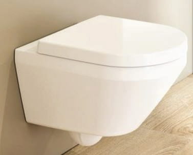 VILLEROY & BOCH VERITY závěsné WC, se SoftClosing sedátkem, TwistFlush splachování, alpská bílá 5C95CL01 Obrázek - fotka