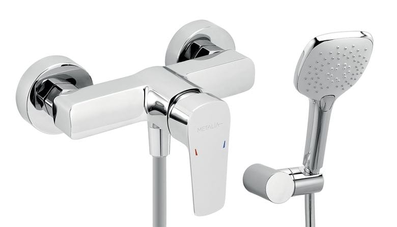 NOVASERVIS METALIA 58 sprchový set s baterií, ruční sprcha, hadice, držák, Eco, chrom 58061,0 Obrázek - Hlavní obrázek