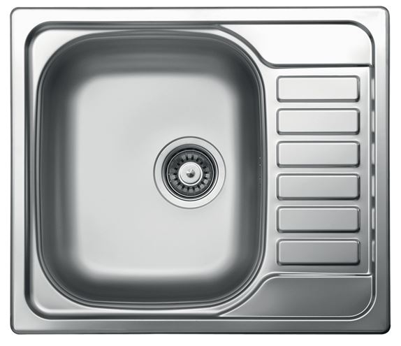 NOVASERVIS nerezový dřez 580x500 mm, otočný, odkapávač DR50/58 Obrázek - Hlavní obrázek
