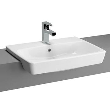 VITRA METROPOLE umyvadlo 50 cm, s otvorem pro baterii a přepadem, VitrAhygiene