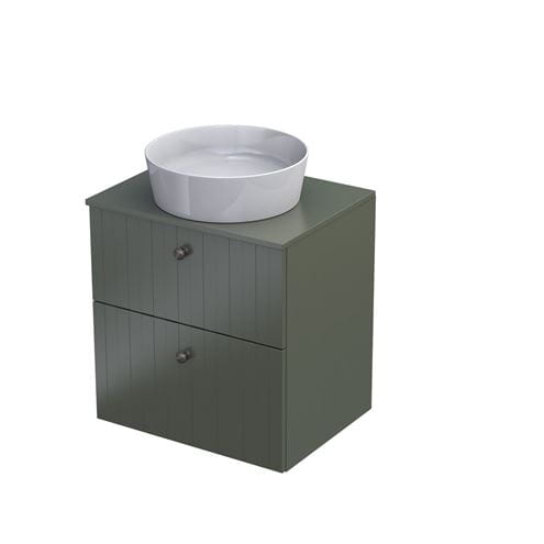 ORISTO NARVIK deska pod umyvadlo 80x45,9x1,6 cm, olivově zelená mat NAR-TOP-80-G Obrázek - fotka