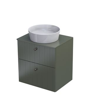 ORISTO NARVIK deska pod umyvadlo 100x45,9x1,6 cm, olivově zelená mat NAR-TOP-100-G Obrázek - fotka