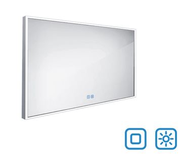 NIMCO ZP 13000 zrcadlo 120x70 cm, reverzibilní, s osvětlením, s regulací stmívání a teploty světla, se dvěma senzory