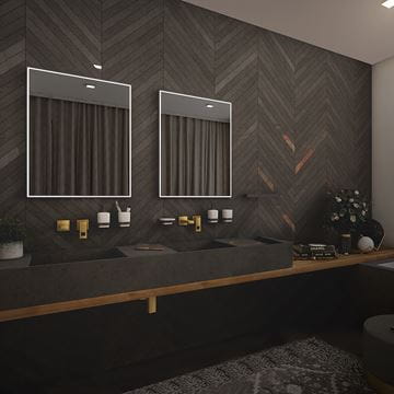 NIMCO ZP 13000 zrcadlo 60x80 cm, reverzibilní, s osvětlením, s regulací stmívání a teploty světla, se dvěma senzory ZP 13002VX Obrázek - fotka