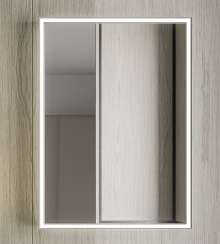 INDA PIRANO zrcadlo 50x80 cm, s osvětlením, s regulací stmívání S921005BZ Obrázek - fotka