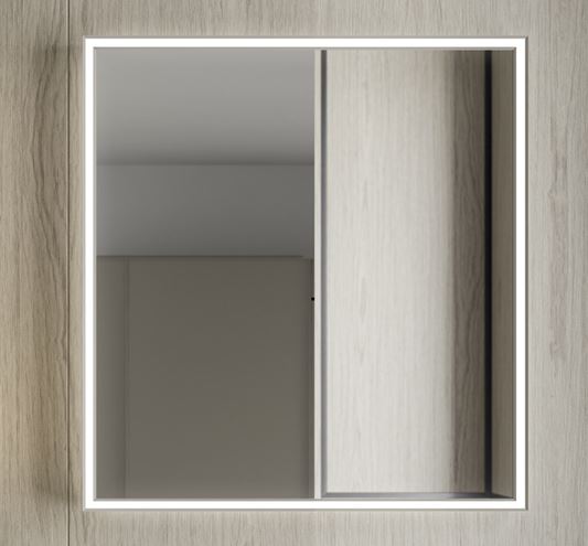 INDA PIRANO zrcadlo 70x80 cm, s osvětlením, s regulací stmívání S921015BZ Obrázek - fotka