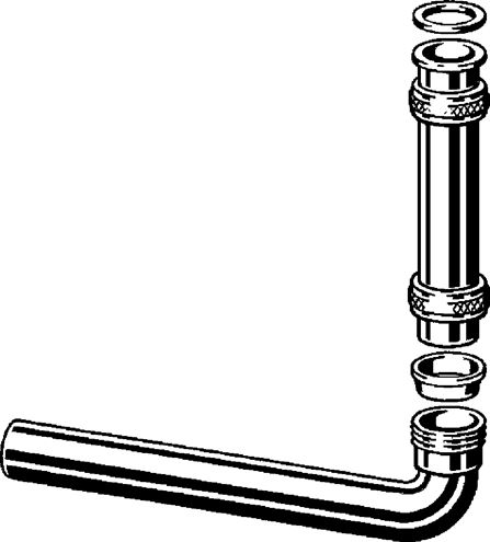 VIEGA 5621.1-880 odtokový oblouk DN32, s převlečnou maticí 5/4, chrom 119263 Obrázek - fotka
