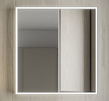 INDA PIRANO zrcadlo 70x80 cm, s osvětlením, s regulací stmívání S921015SA Obrázek - fotka