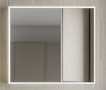 INDA PIRANO zrcadlo 80x80 cm, s osvětlením, s regulací stmívání S921020SA Obrázek - fotka