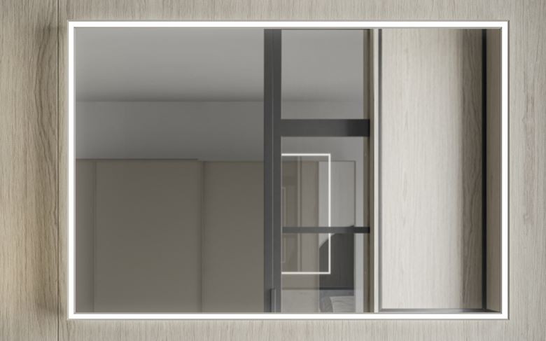 INDA PIRANO zrcadlo 120x80 cm, s osvětlením, s regulací stmívání S921040SA Obrázek - fotka