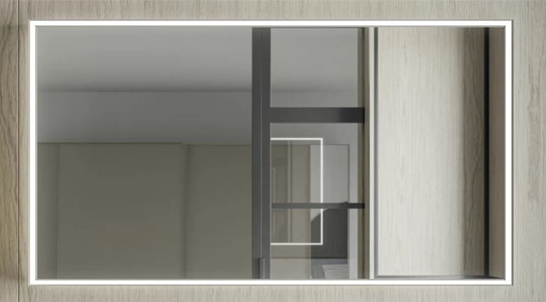 INDA PIRANO zrcadlo 180x80 cm, s osvětlením, s regulací stmívání S921070SA Obrázek - fotka