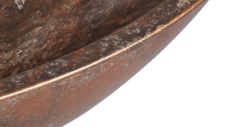 SVIS DESIGN ORION BASIC umyvadlová mísa 60 cm, bez přepadu, beton, měděná/černá UBX040006000005012 Obrázek - fotka