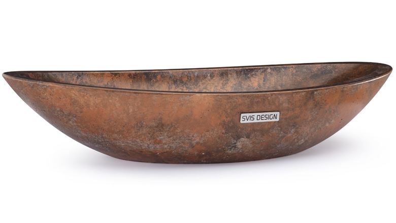 SVIS DESIGN ORION BASIC umyvadlová mísa 60 cm, bez přepadu, beton, měděná/černá UBX040006000005012 Obrázek - Hlavní obrázek
